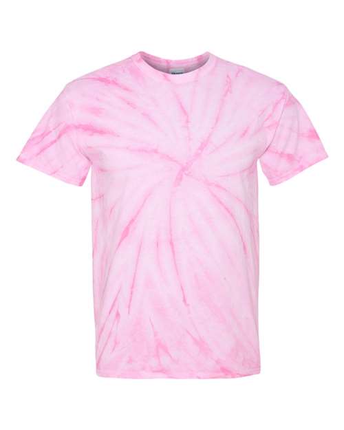 Dyenomite 200CY Cyclone Pinwheel Tie-Dyed T-Shirt - Pink - HIT a Double