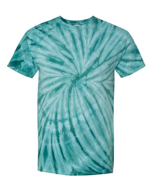 Dyenomite 200CY Cyclone Pinwheel Tie-Dyed T-Shirt - Teal - HIT a Double