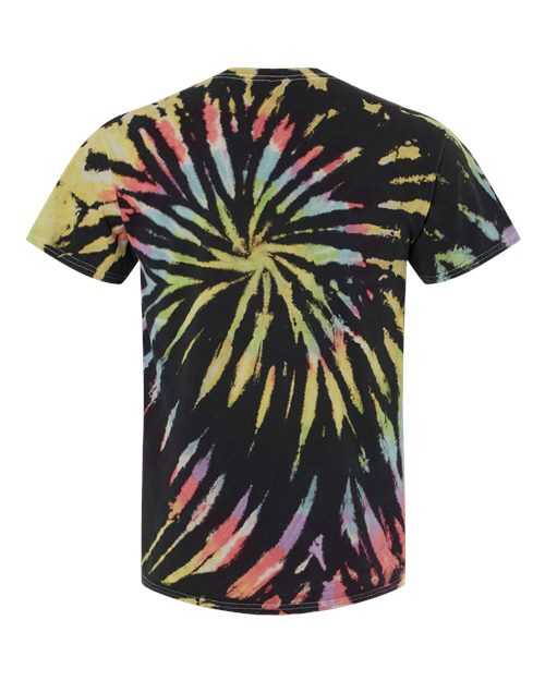 Dyenomite 200MS Multi-Color Spiral Tie-Dyed T-Shirt - Aurora - HIT a Double