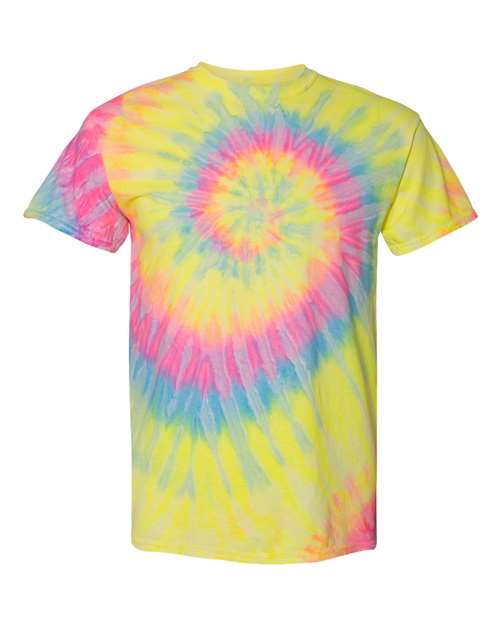 Dyenomite 200MS Multi-Color Spiral Tie-Dyed T-Shirt - Dayglo - HIT a Double