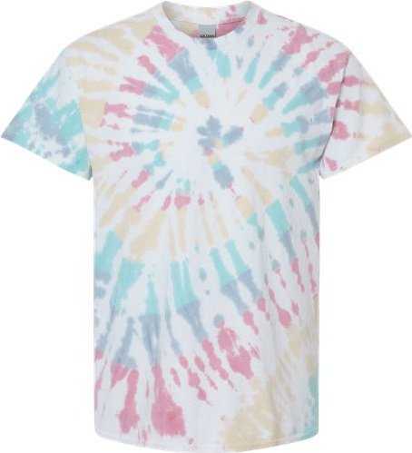 Dyenomite 200MS Multi-Color Spiral Tie-Dyed T-Shirt - Desert Rainbow" - "HIT a Double