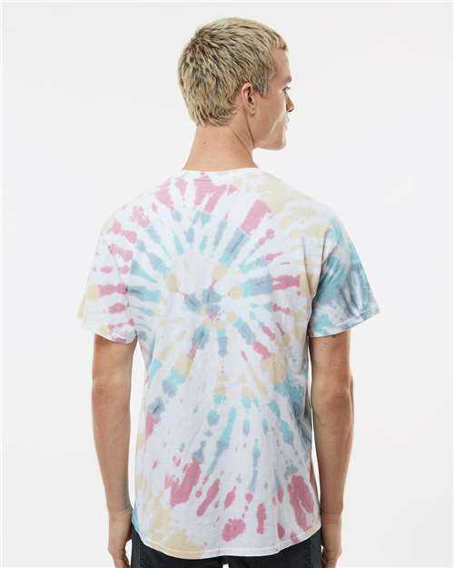 Dyenomite 200MS Multi-Color Spiral Tie-Dyed T-Shirt - Desert Rainbow&quot; - &quot;HIT a Double