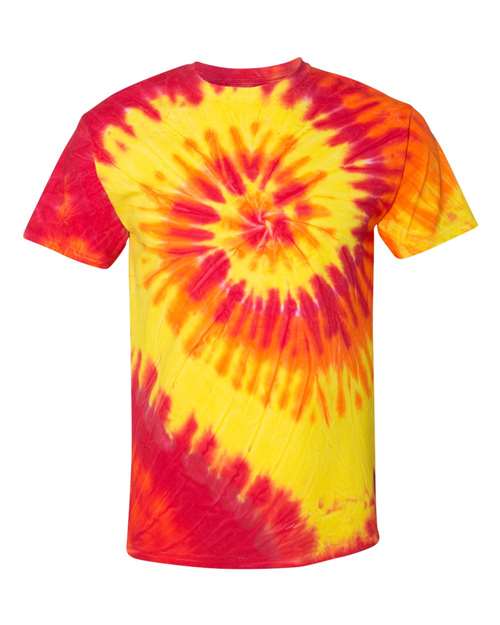 Dyenomite 200MS Multi-Color Spiral Tie-Dyed T-Shirt - Inferno - HIT a Double