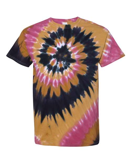 Dyenomite 200MS Multi-Color Spiral Tie-Dyed T-Shirt - Tucson - HIT a Double
