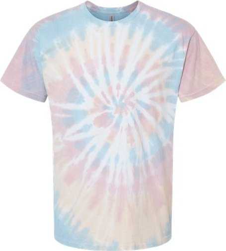 Dyenomite 200MS Multi-Color Spiral Tie-Dyed T-Shirt - Wanderlust&quot; - &quot;HIT a Double