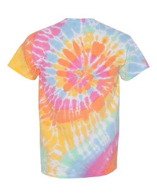 Dyenomite 200MS Multi-Color Spiral Tie-Dyed T-Shirt - Aerial Spiral - HIT a Double