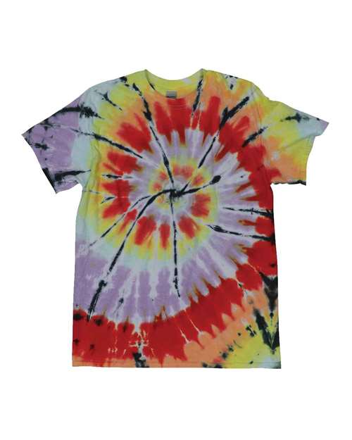 Dyenomite 200TD Rainbow Cut-Spiral Tie-Dyed T-Shirt - Energy - HIT a Double