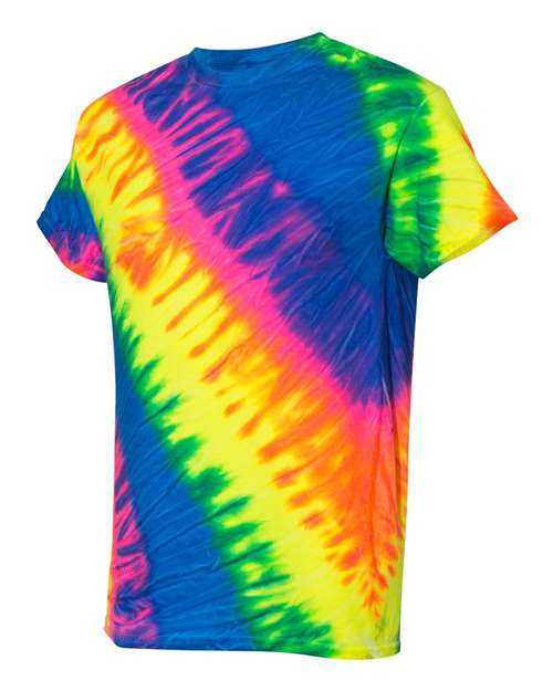Dyenomite 200TL Tilt Tie Dye T-Shirt - Flo Rainbow - HIT a Double