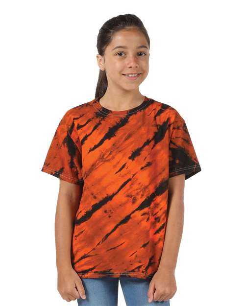 Dyenomite 200TS Tiger Stripe T-Shirt - Black Orange - HIT a Double