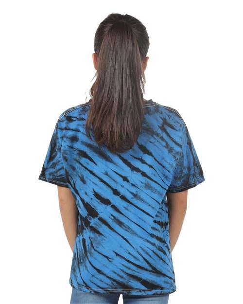 Dyenomite 200TS Tiger Stripe T-Shirt - Black Royal - HIT a Double
