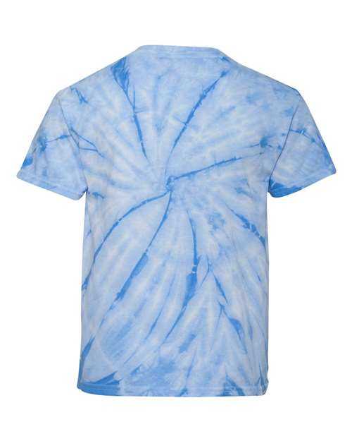 Dyenomite 20BCY Youth Cyclone Vat-Dyed Pinwheel Short Sleeve T-Shirt - Columbia - HIT a Double