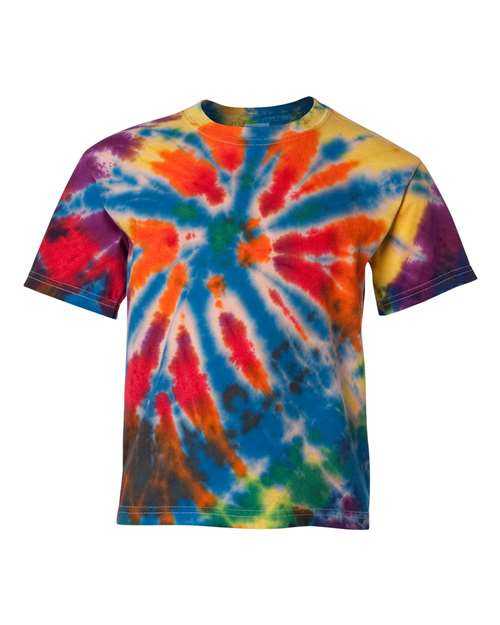 Dyenomite 20BTD Youth Rainbow Cut-Spiral T-Shirt - Champ - HIT a Double