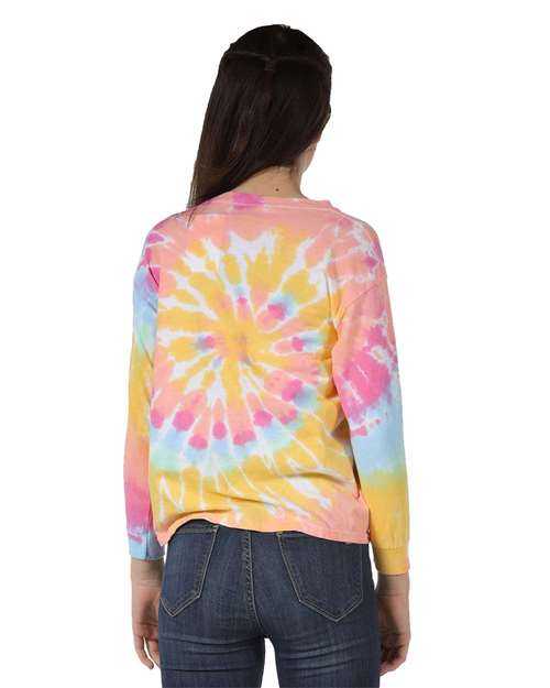 Dyenomite 24BMS Youth Spiral Tie Dye Long Sleeve - Aerial Spiral - HIT a Double