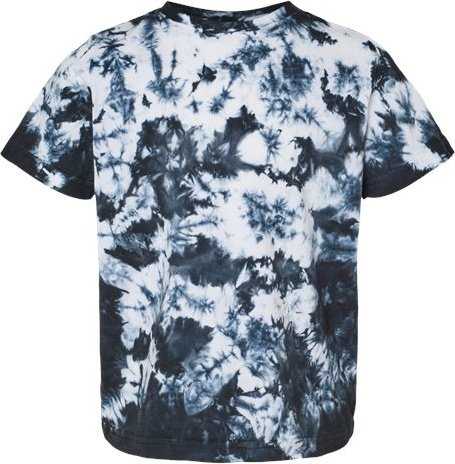 Dyenomite 330CR Toddler Crystal Tie-Dyed T-Shirt - Black Crystal" - "HIT a Double