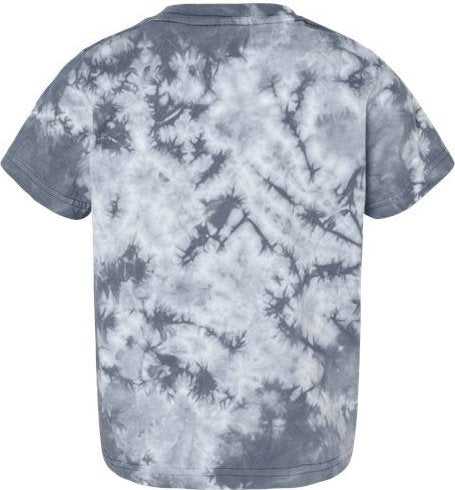 Dyenomite 330CR Toddler Crystal Tie-Dyed T-Shirt - Silver&quot; - &quot;HIT a Double