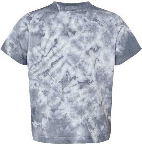 Dyenomite 330CR Toddler Crystal Tie-Dyed T-Shirt - Silver" - "HIT a Double