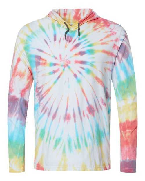 Dyenomite 430VR Tie-Dyed Hooded Pullover T-Shirt - Prism - HIT a Double