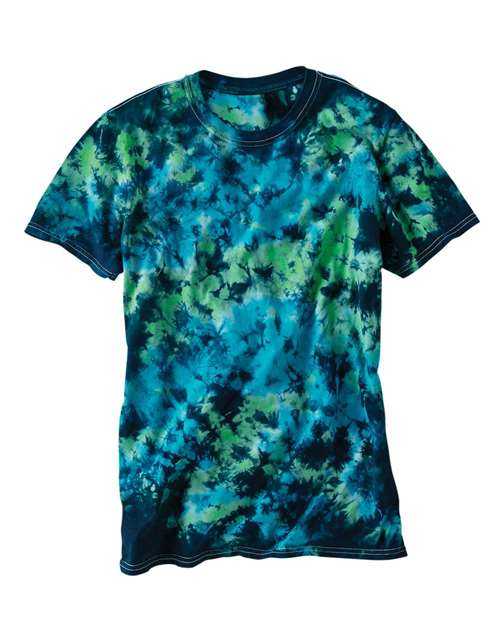 Dyenomite 640LM LaMer Over-Dyed Crinkle Tie Dye T-Shirt - Caribbean - HIT a Double