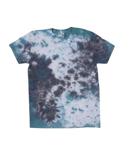 Dyenomite 640LM LaMer Over-Dyed Crinkle Tie Dye T-Shirt - Gulf - HIT a Double - 1