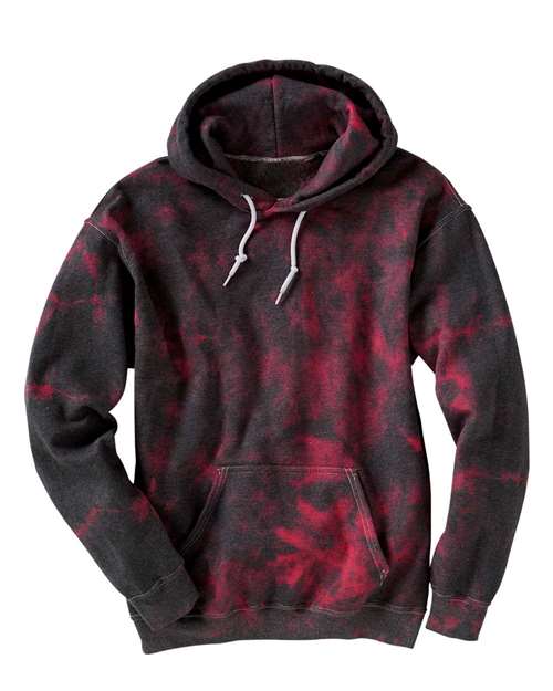 Dyenomite 680VR Blended Hooded Sweatshirt - Black Red Crystal - HIT a Double