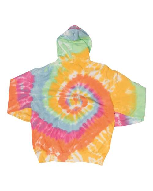 Dyenomite 854MS Multi-Color Spiral Pullover Hooded Sweatshirt - Aerial Spiral - HIT a Double