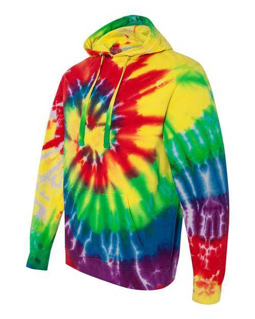 Dyenomite 854MS Multi-Color Spiral Pullover Hooded Sweatshirt - Michelangelo Spiral - HIT a Double