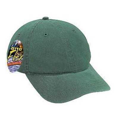 OTTO 10-275 Stretchable Garment Washed Cotton Twill Low Profile Pro Style Cap - Dark Green - HIT a Double - 1