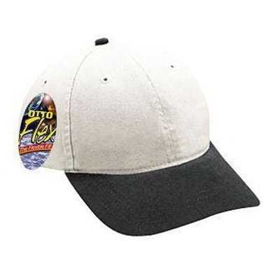OTTO 10-275 Stretchable Garment Washed Cotton Twill Low Profile Pro Style Cap - Black Satin Gray - HIT a Double - 1