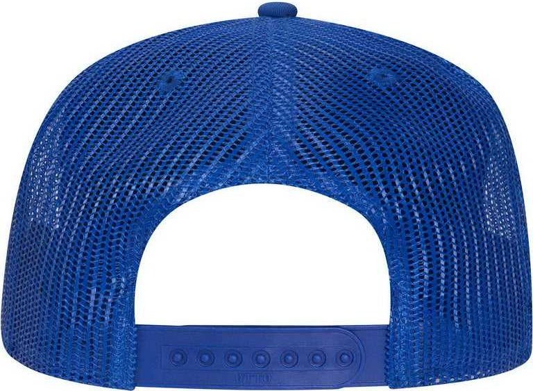 OTTO 102-664 Cotton Twill 5 Panel Low Profile Pro Style Mesh Back Cap - Royal - HIT a Double - 2