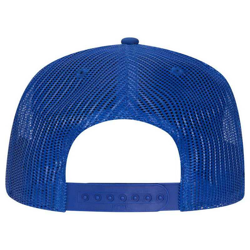 OTTO 102-664 Cotton Twill 5 Panel Low Profile Pro Style Mesh Back Cap - Royal - HIT a Double - 2