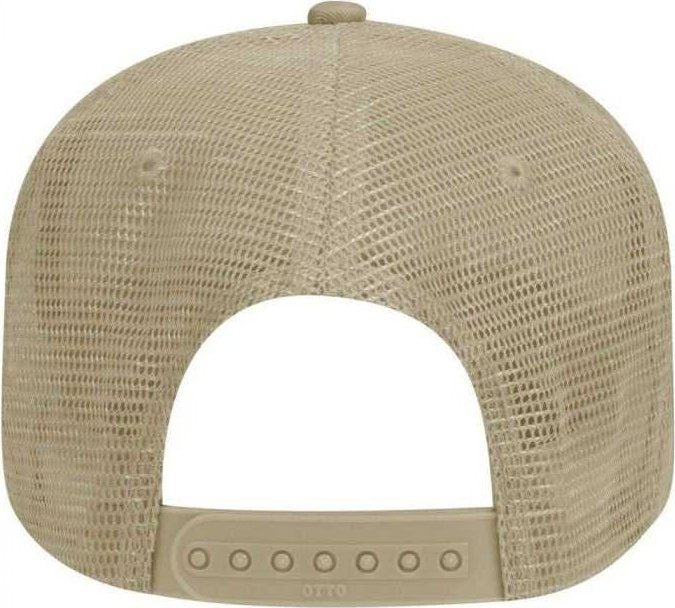 OTTO 102-664 Cotton Twill 5 Panel Low Profile Pro Style Mesh Back Cap - Khaki - HIT a Double - 2