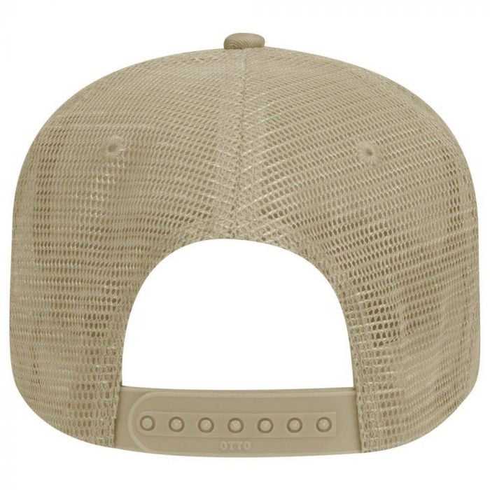 OTTO 102-664 Cotton Twill 5 Panel Low Profile Pro Style Mesh Back Cap - Khaki - HIT a Double - 2