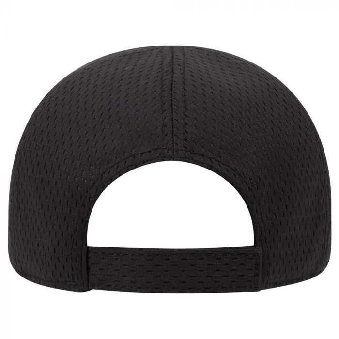 OTTO 103-1243 6 Panel Low Profile Polyester Canvas Pro Mesh Back Cap - Dark Brown Black - HIT a Double - 2