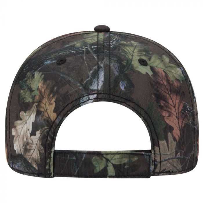 OTTO 103-1263 6 Panel Camouflage Polyester Canvas Low Profile Cap - Nature Pattern Dark Brown - HIT a Double - 2
