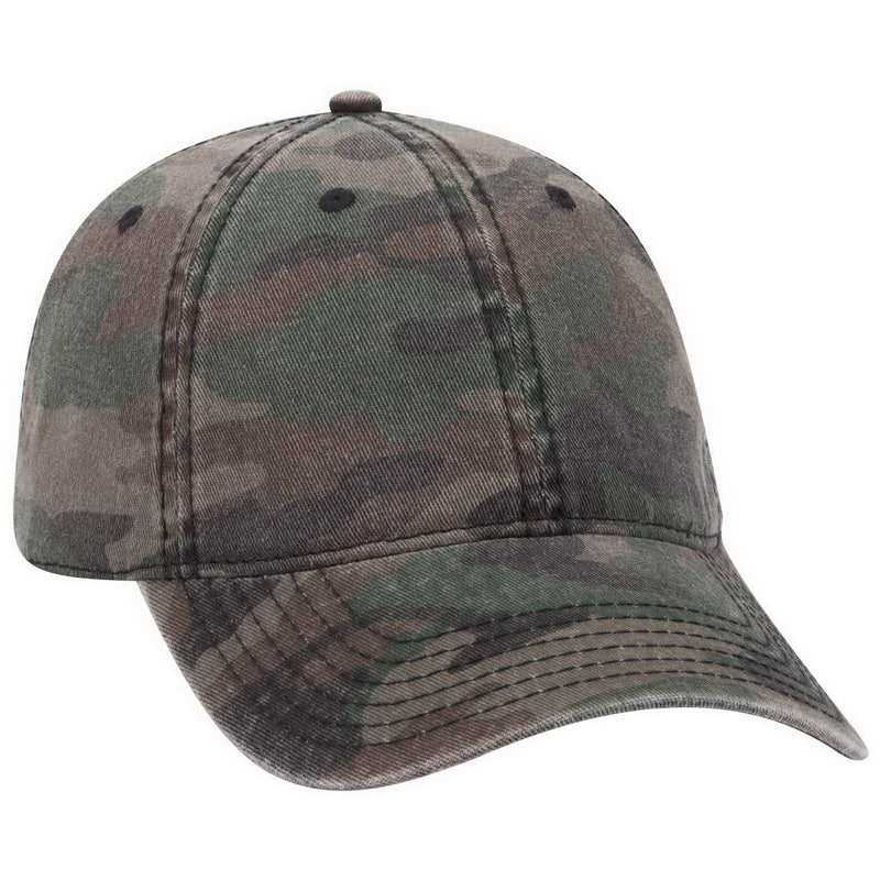 OTTO 103-713 Camouflage Garment Washed Cotton Twill Low Profile Pro Style Cap - Camo 004 - HIT a Double - 1