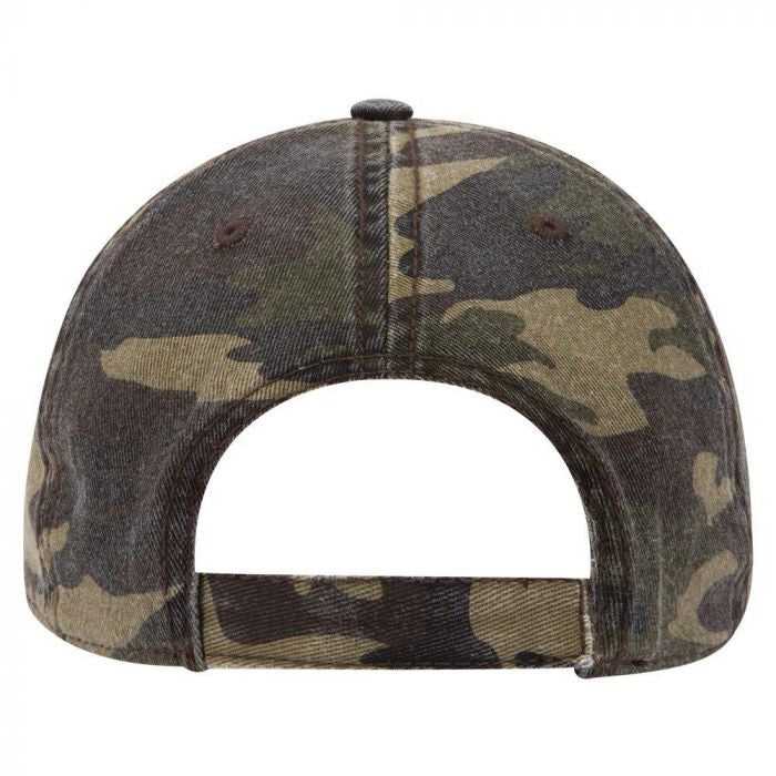 OTTO 103-713 Camouflage Garment Washed Cotton Twill Low Profile Pro Style Cap - Camo 008 - HIT a Double - 2