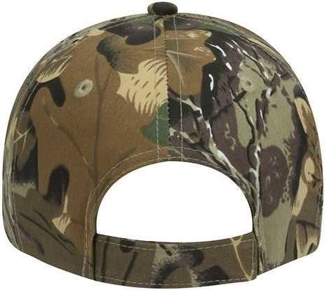 OTTO 108-757 Camouflage Youth 6 Panel Low Profile Baseball Cap - Khaki Brown Light Olive Green - HIT a Double - 2