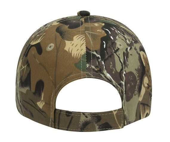OTTO 108-757 Camouflage Youth 6 Panel Low Profile Baseball Cap - Khaki Brown Light Olive Green - HIT a Double - 2