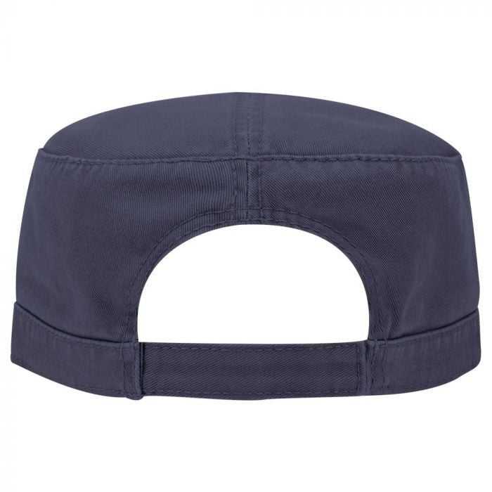 OTTO 109-791 Superior Garment Washed Cotton Twill Military Style Cap with Adjustable Hook and Loop - Navy - HIT a Double - 2