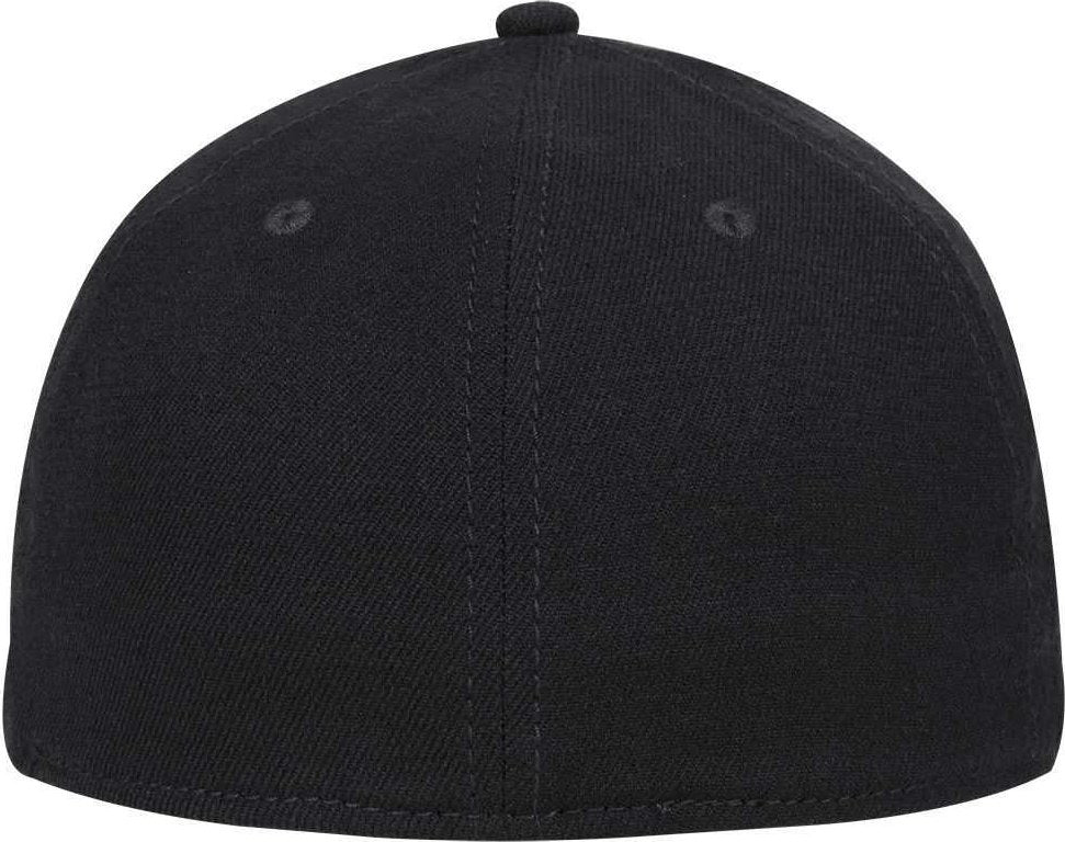 OTTO 11-1165 Stretchable Alternative Wool Twill Flex 6 Panel Low Profile Baseball Cap - Navy - HIT a Double - 2