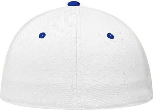 OTTO 11-194 Stretchable Wool Blend Low Profile Pro Style Cap - Royal White - HIT a Double - 2