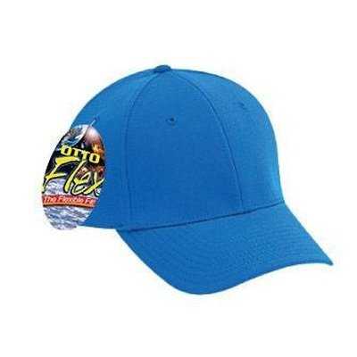OTTO 11-413 Stretchable Brushed Cotton Twill Low Profile Pro Style Cap - Royal - HIT a Double - 1