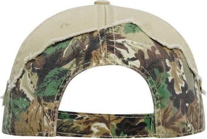 OTTO 110-1093 Camouflage 6 Panel Low Profile Baseball Cap - Khaki Light Loden Brown Kelly - HIT a Double - 2