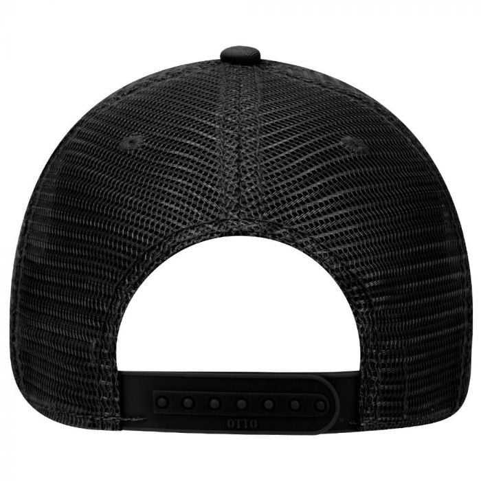 OTTO 121-858 Superior Garment Washed Cotton Twill Low Profile Pro Style Mesh Back Cap - Black - HIT a Double - 1
