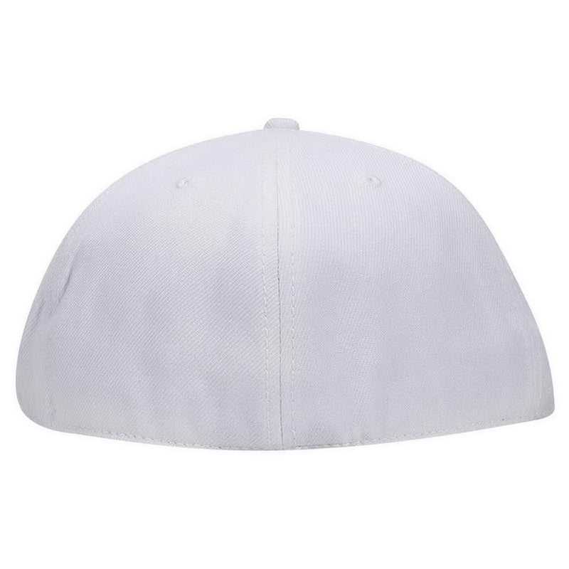 OTTO 123-969 Fit Wool Blend Flat Visor Fitted Pro Style Cap - White - HIT a Double - 2