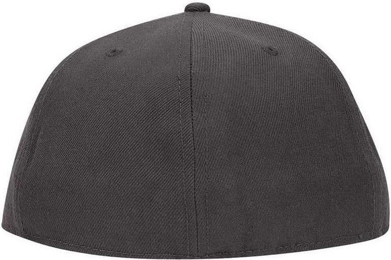 OTTO 123-969 Fit Wool Blend Flat Visor Fitted Pro Style Cap - Charcoal Gray - HIT a Double - 2