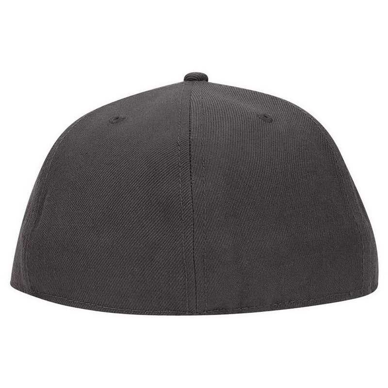 OTTO 123-969 Fit Wool Blend Flat Visor Fitted Pro Style Cap - Charcoal Gray - HIT a Double - 2