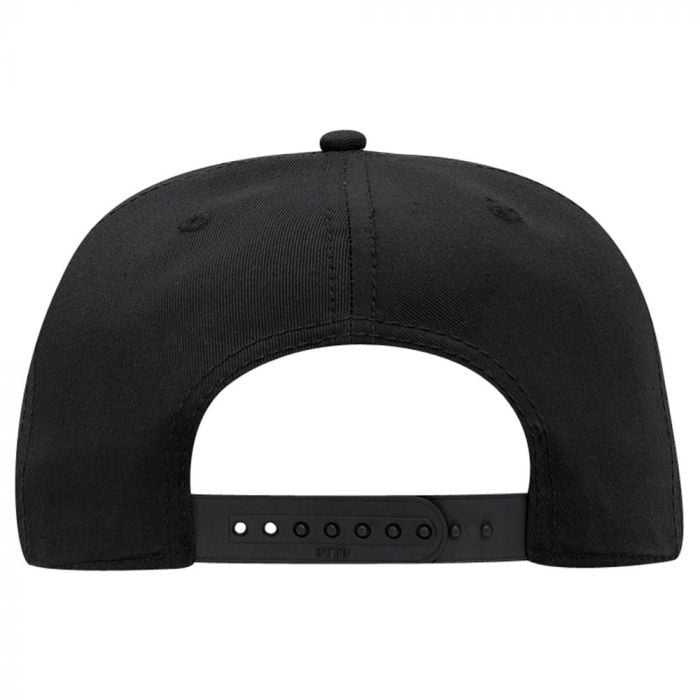 OTTO 125-1038 Superior Cotton Twill Flat Visor Snapback Pro Style Cap - Black - HIT a Double - 2