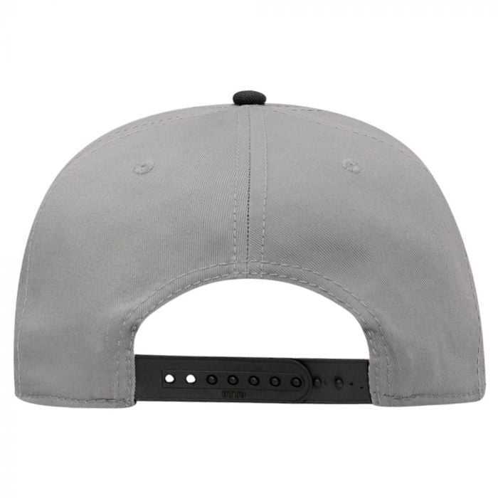 OTTO 125-1038 Superior Cotton Twill Flat Visor Snapback Pro Style Cap - Black Gray Gray - HIT a Double - 2