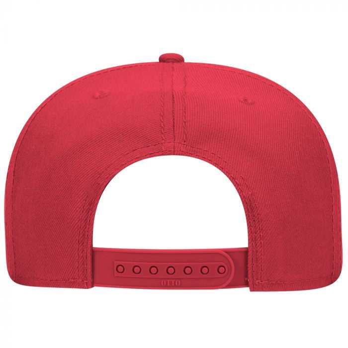 OTTO 125-978 Wool Blend Flat Visor Pro Style Snapback Cap - Red - HIT a Double - 2